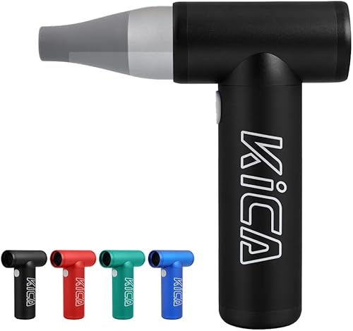 KiCA JetFan KC1 Repuesto de sacudidor de aire comprimido, 86,000 rpm, para limpieza de computadora, exteriores, auto, campamento, batería