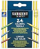 Sargent Art 22-7218 24-Count Half Size Colored Pencils