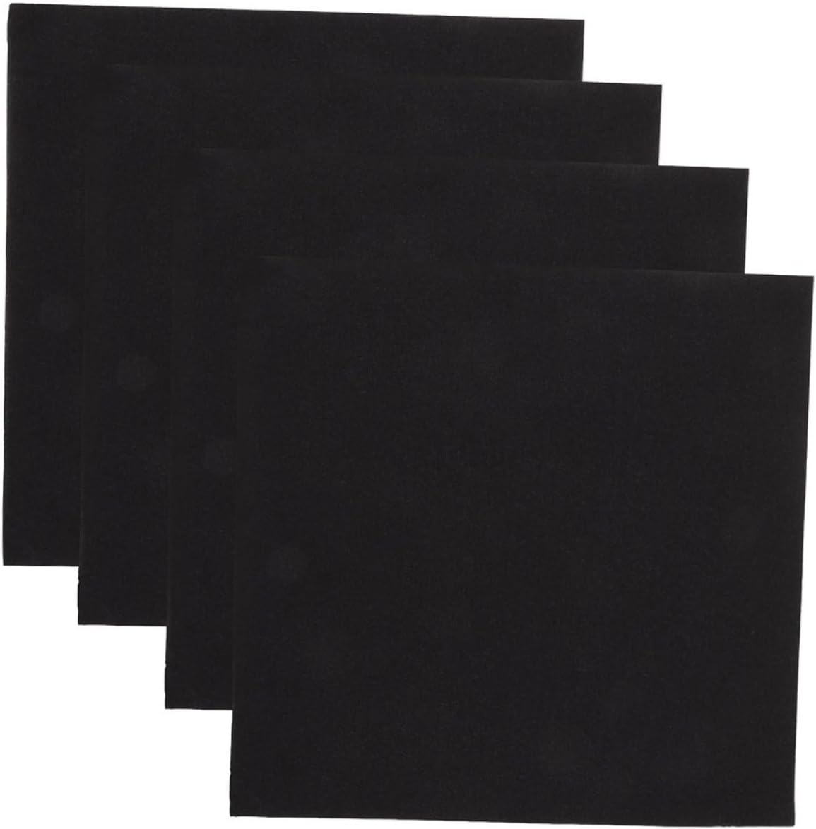 NUOBESTY Black Disposable Paper Napkins, 2 Packs of 50 Pieces, Thick Hotel Dinner Napkins for Wedding Party, Holiday Decorations, and Restaurant Events