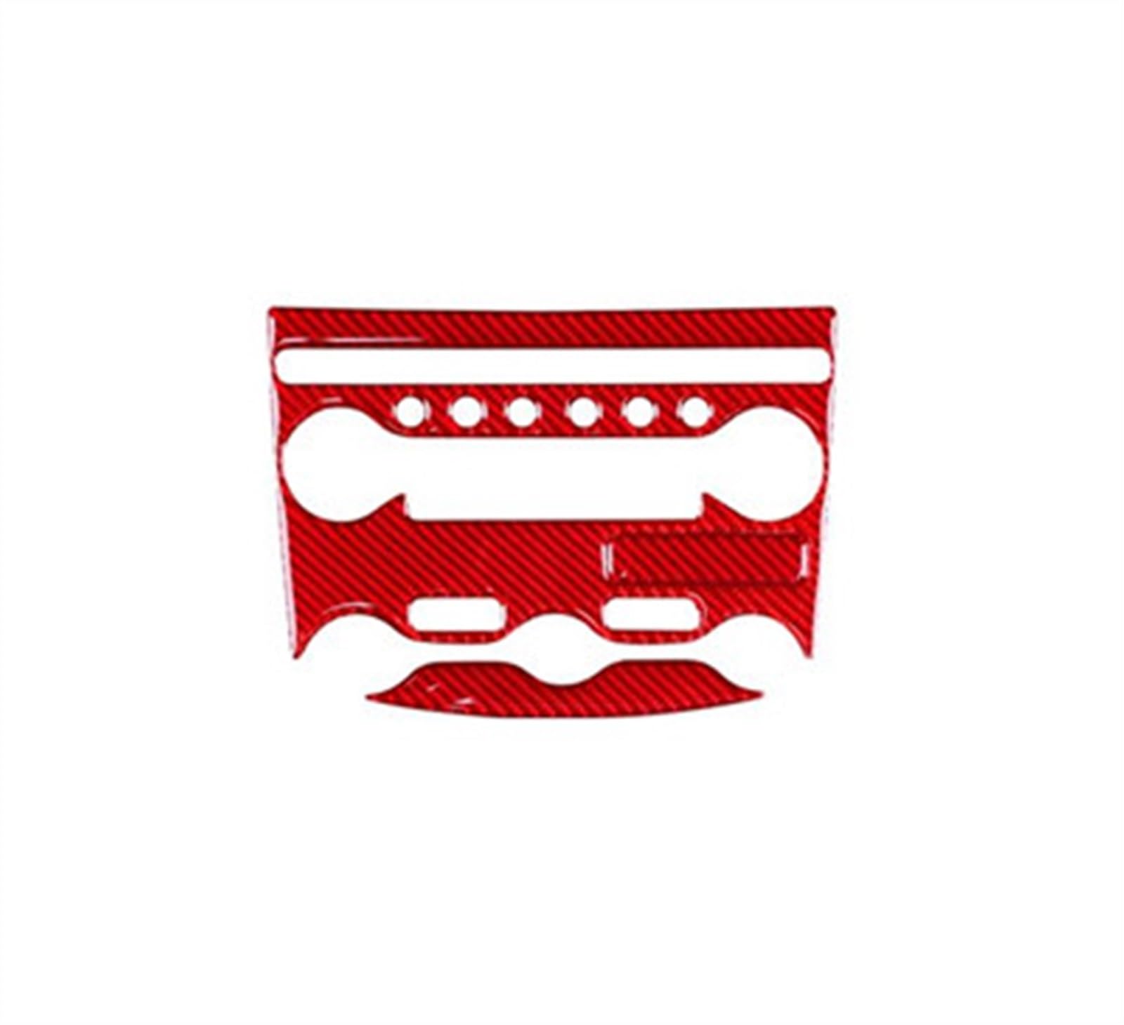 Piwine Rosso Car Interior Modification Control Panel Trim Cover Sticker Accessories For Nissan 370Z Z34 2009-Up