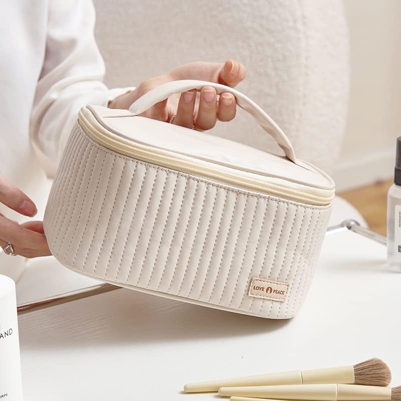 Make up Bags Portable Travel Cosmetic Cases Make up Organizer Toiletry Bags PU Leather Washable Waterproof Makeup Bag for Women