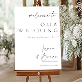Personalized Wedding Welcome Sign - Custom Wedding Signs for Reception - Custom Wedding decorations Signs - Welcome to Our Wedding Sign