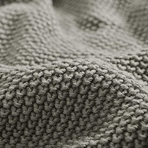 Image of INK+IVY Bree Knit Throw Blanket for Bed, Sofa, and Couch, Lightweight, Breathable, Soft & Cozy Summer Blanket, King (108 in x 90 in), Charcoal