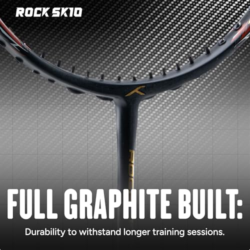 Image of Hundred Rock SK 10 Strung Badminton Racket with Full Cover