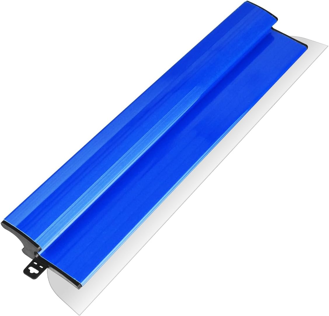 32Inch/80CM Drywall Skimming Blade, Stainless Steel Drywall Smoothing Spatula for Concrete Finishing Hand Tool Smoothing Spatula Wall-Board Plasterboard(32Inch/80CM)
