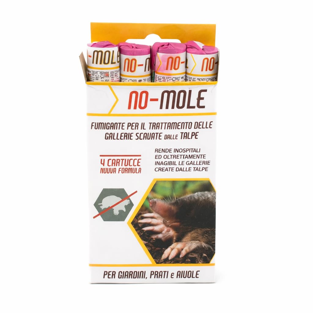 Cartuchos de Humo para Topos Fumigador Repelente 4 uds