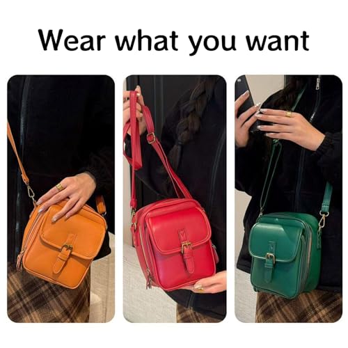 Enjoyaitlife Crossbody Leather Bag for Women, Collaboraten1 Crossbody Leather Bag2