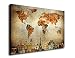 yearainn Vintage World Map Canvas Art Painting Wall Decor Contemporary Pictures Canvas Prints Modern Artwork Framed Ready to Hang for Living Room Bedroom Home Interior Decorations 24" x 36"