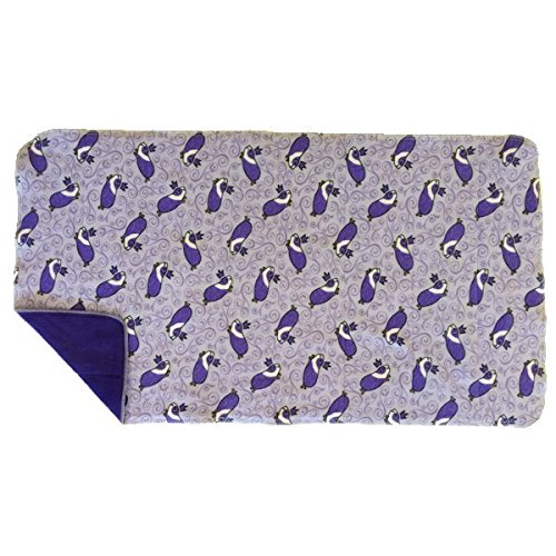 Piggy BedSpreads Washable Fleece Cage Liner, Pad, Bedding for Midwest Guinea Habitat - Replaces Shavings (Royal Pig/Purple)