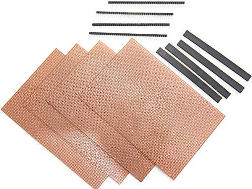 Electronic Spices General Purpose Printed Circuit Board, 4 Pieces + Female Berg Strip, 2 Pieces + Male Berg Strip, 2 Pieces (B07KXWS5Q9) Amazon Price History, Amazon Price Tracker
