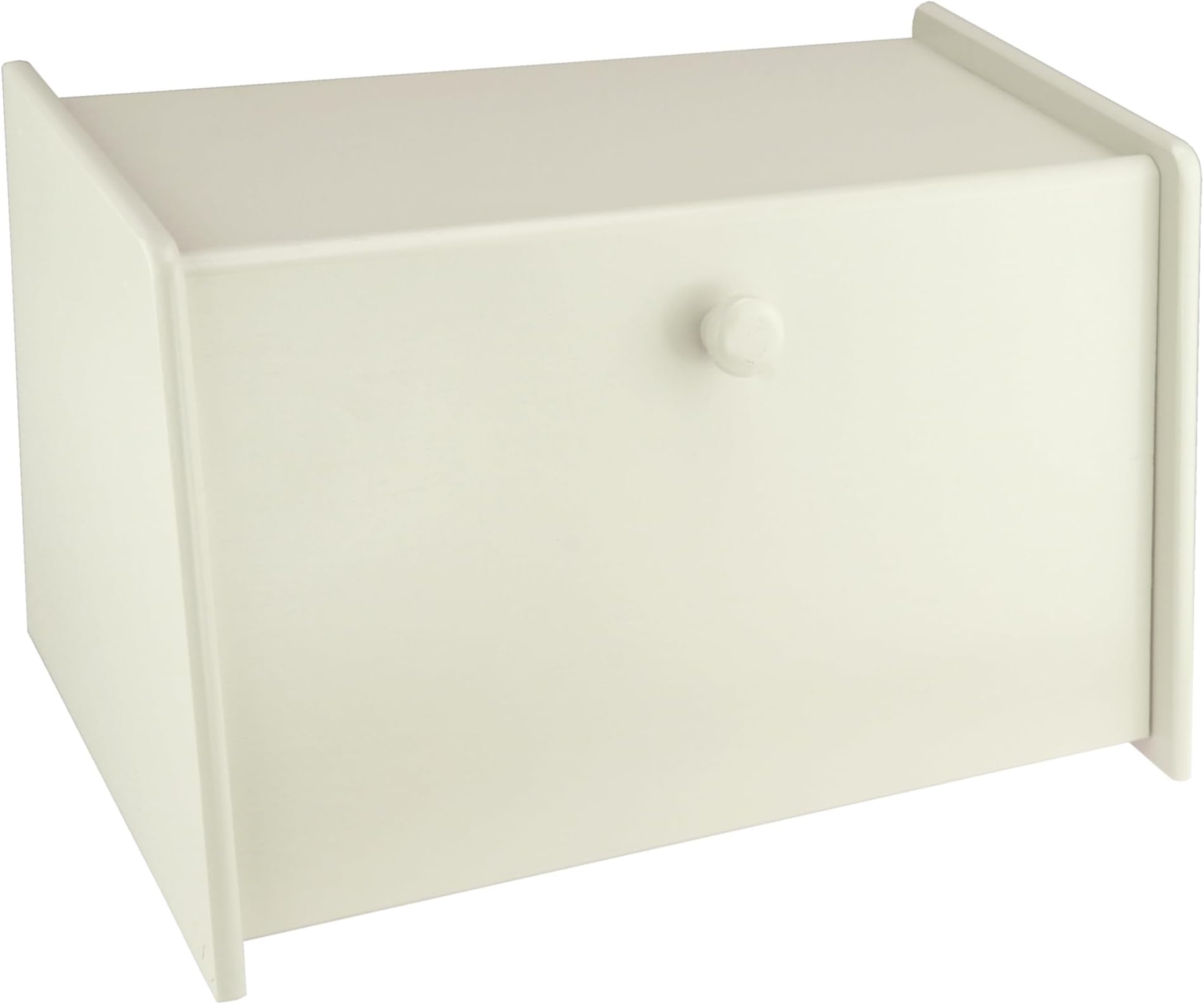 Apollo Wood Drop Front Bread Bin, Cream