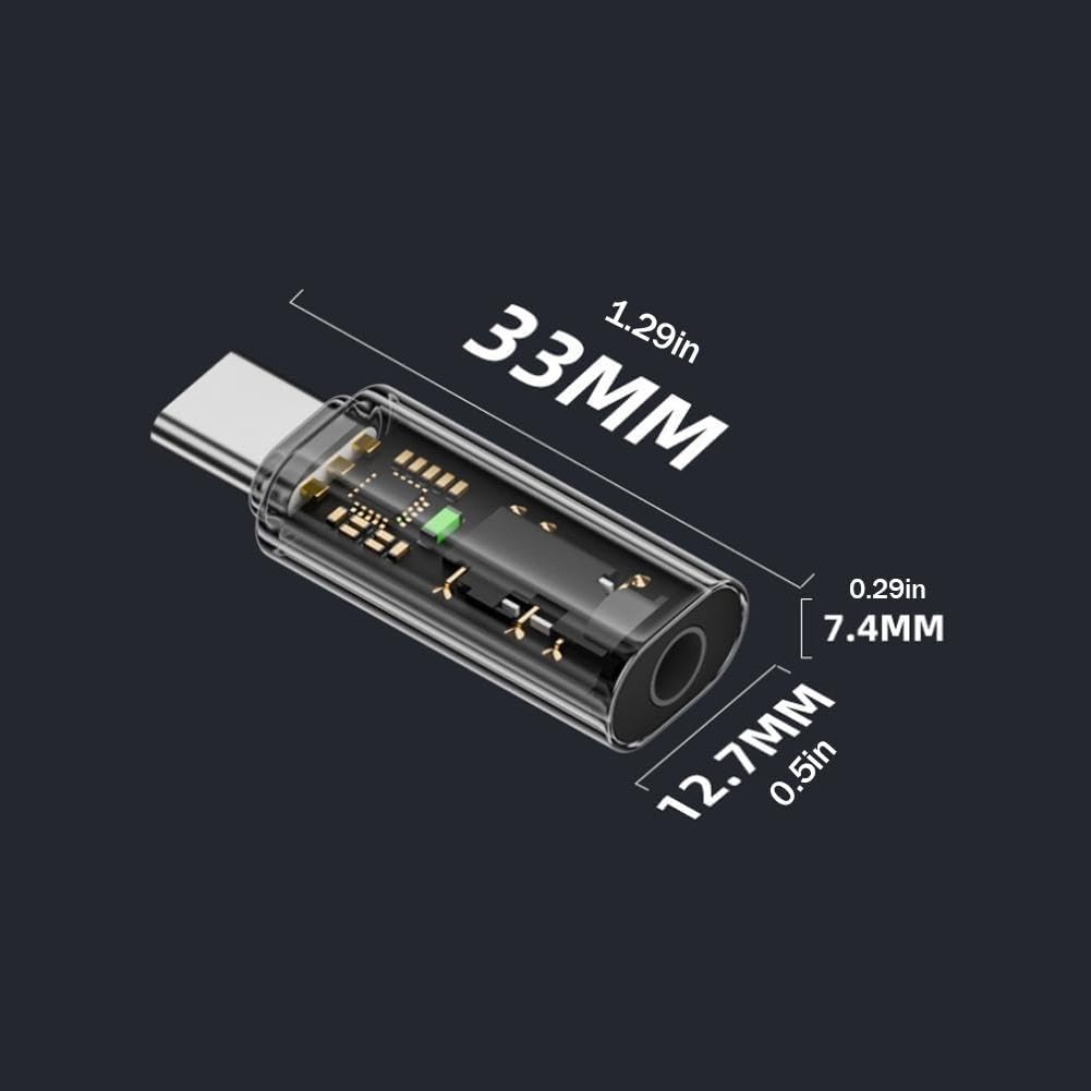 Adattatore da USB-C a Jack 3,5 mm Audio AUX per Cuffie
