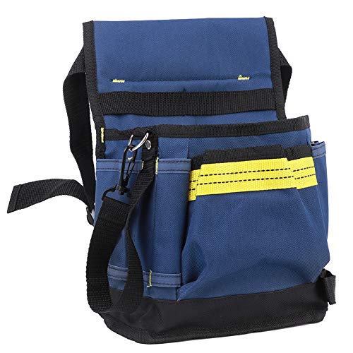 Yohuton Herren Outdoor Crossbody Werkzeugtasche, multifunktionale, verstellbare Oxford-Stoff-Gürteltasche für Outdoor-Camping, Wandern, Arbeiten(blau) Cover