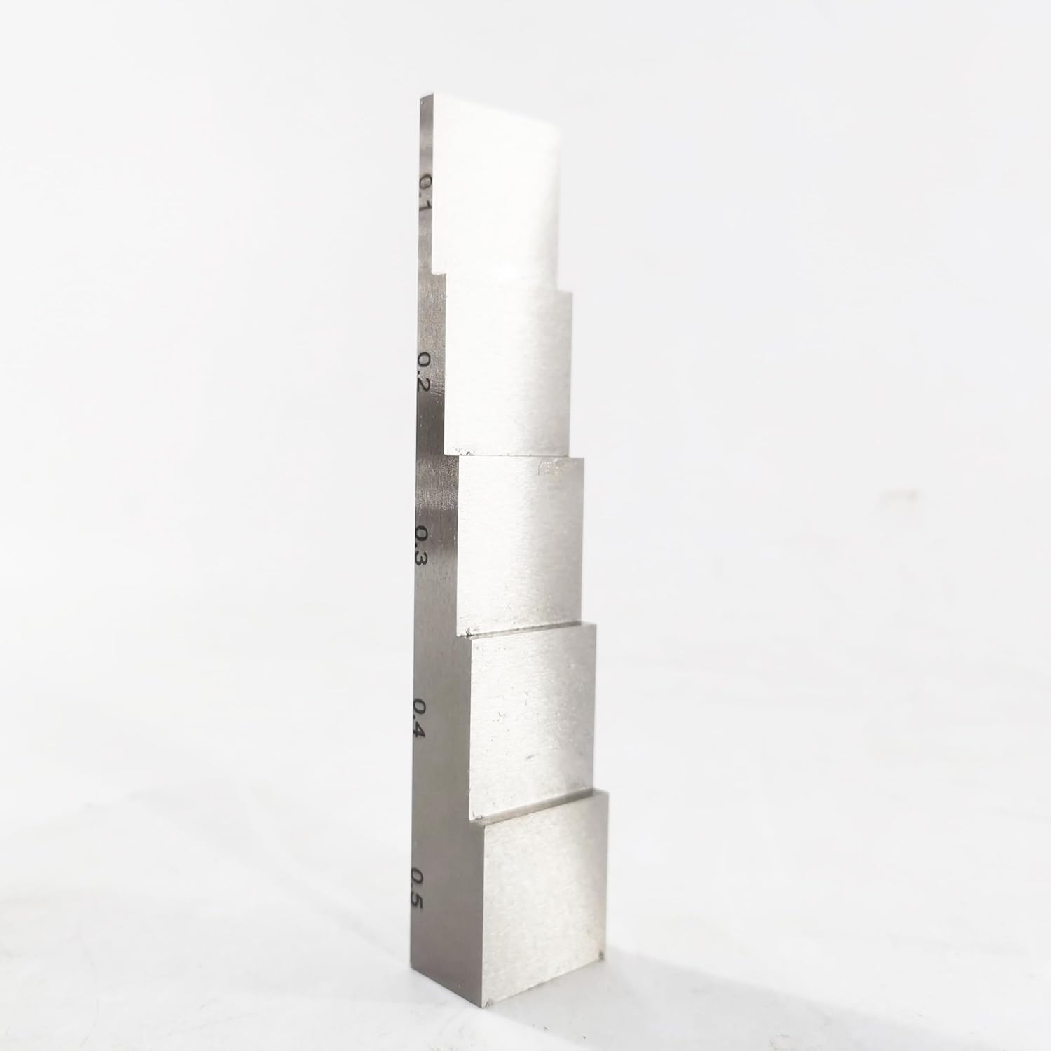 5 Step 0.100" 0.200" 0.300" 0.400" 0.500" Calibration Block 6AL4V Titanium Alloy Error±0.001'' Calibration Testing Block for Ultrasonic Thickness Gauge Thickness and Linearity Calibration in NDT