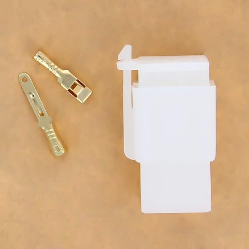 Miniatura 9 de Fielect Kit de conectores de cable eléctrico 2P de 0.110in macho hembra motocicleta crimpado terminales de alambre 20 pares