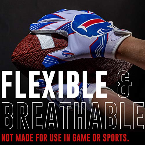 Image of Franklin Sports Youth NFL Football Receiver Gloves - Kids Football Gloves Pair - NFL Team Logos and Silicone Palm