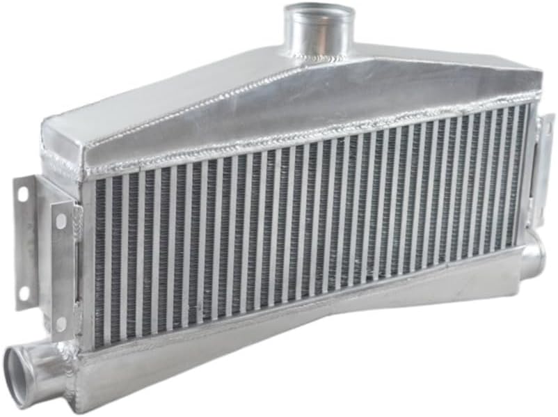 Universal Twin Turbo Aluminum Intercooler 24"x7"x3.5" Custom (2 Inlet /1 Outlet)