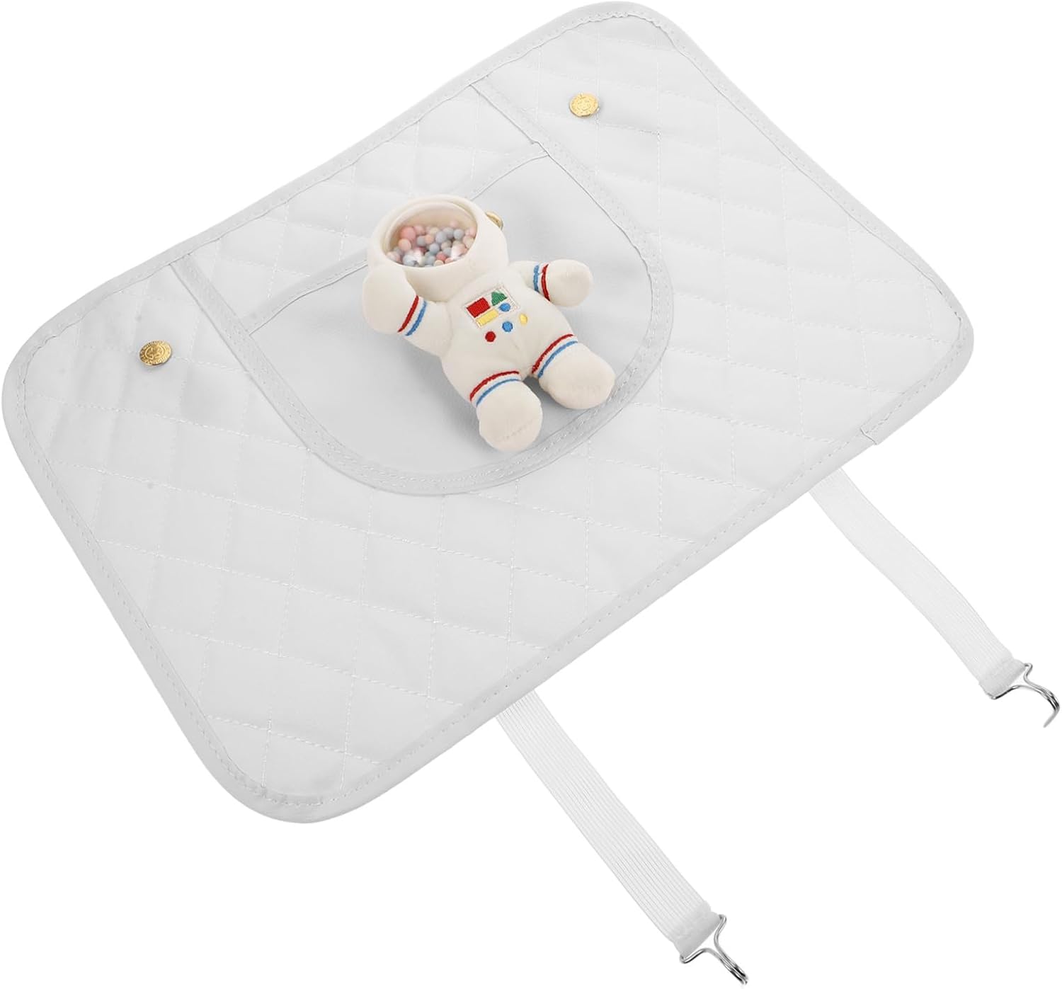SOLUSTRE Car Seat Back Protector with Kick Mat Durable Pu Auto Seatback Cover Stylish with Storage Pocket for Boy Girl and Family Vehicles