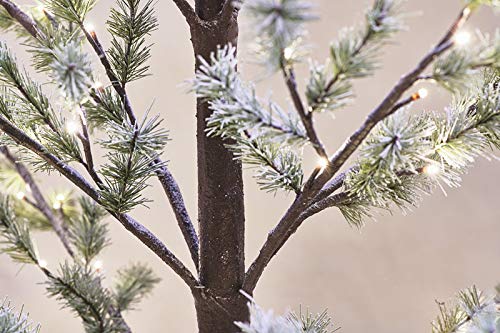 Hairui Pine Tree avec des lumières de neige saupoudrés pour la décoration d' hiver de Noël 180CM 126LED utilisation extérieure intérieure Hairui Pine Tree avec des lumières de neige saupoudrés pour la décoration d' hiver de Noël 180CM 126LED utilisation extérieure intérieure