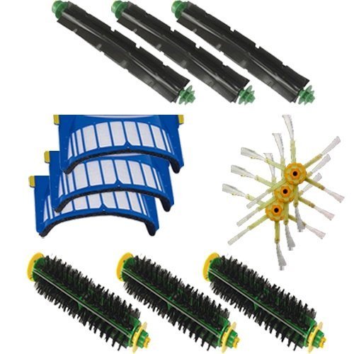 Replacement for iRobot Roomba 560 - AeroVac Vacuum Cleaner Accessory Kit Roomba 500, 600 Series Accessory Kit - Includes: Filter, Side Brush, Beater Brush, Bristle Brush