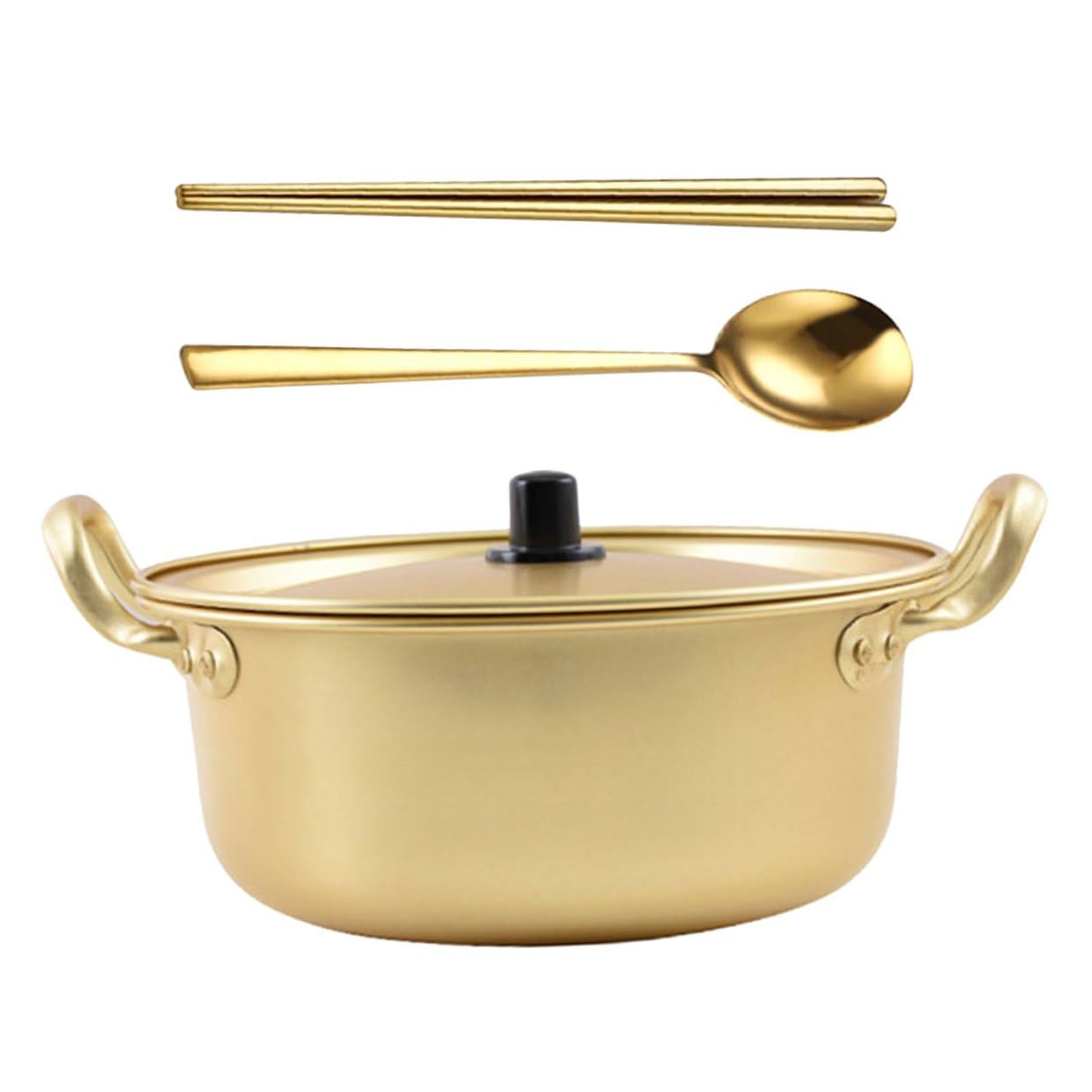 Casserole à nouilles portable en aluminium pour soirées ramen et camping