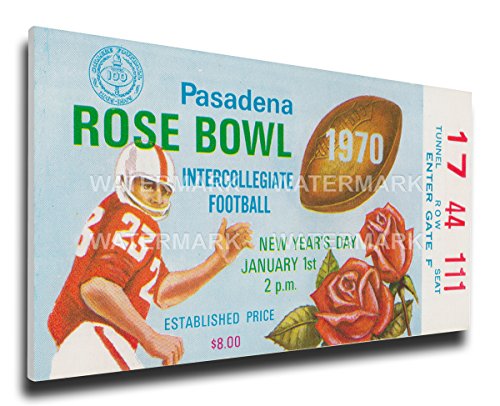 NCAA USC Trojans 1970 Rose Bowl Mega Ticket