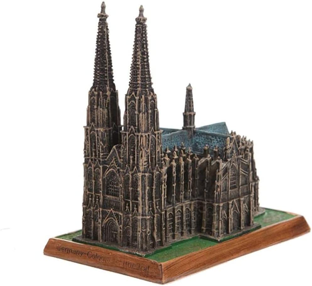 Resin Crafts German Home Retro Study Table Case Building Decoration 7 8 13 12 5 (cm)