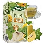 Herbapol Melissentee mit Quitte 20 Teebeutel - Melissen Kr&auml;utertee Tee Mischung