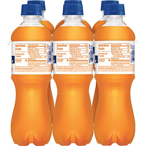 Sunkist Zero Sugar Orange Soda, .5 L Bottles, 6 Pack #TOP4