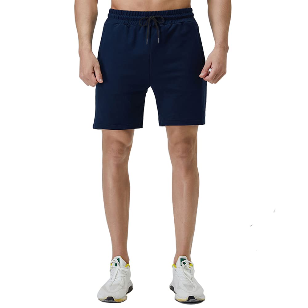 Pantalones Cortos Hombre Algodón Elástico Shorts Hombre Deportivos Bermuda Shorts Jogger Shorts Casual de Verano, Pantalón Corto para Trotar Running Deporte Correr Gym Fútbol