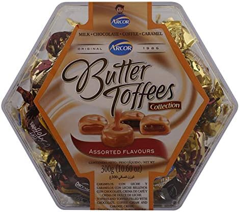 Arcor Assorted Flavours Butter Toffees, 300 gm