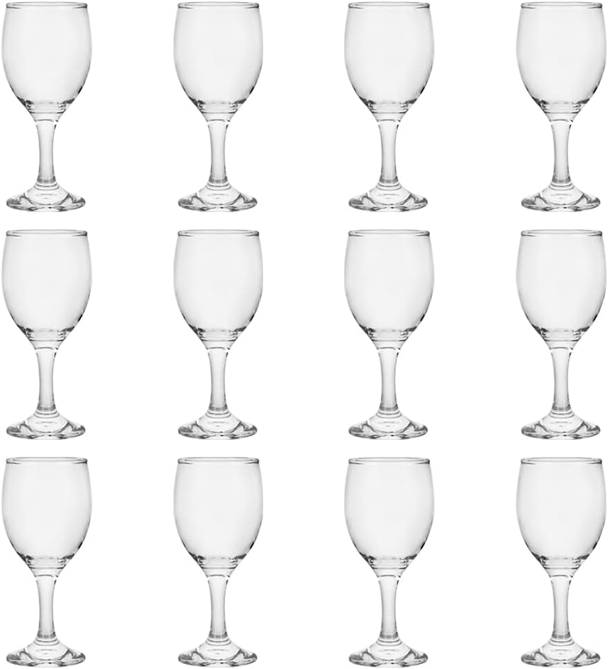 BTGLLAS 120ML 4 Ounce Set of 12 Classic Red Wine Glasses