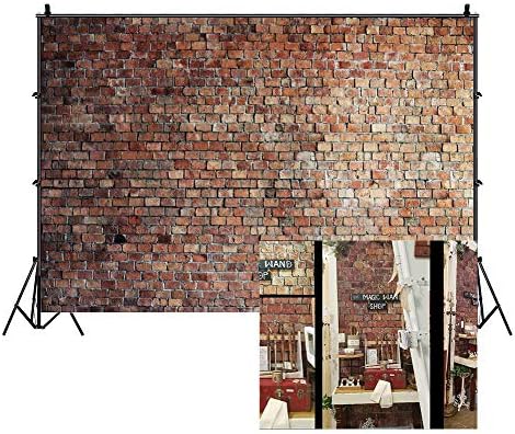 LFEEY 10x8ft Vintage Red Brick Wall Photo Backdrop Newborn Baby Girls Adults Portrait Photography Background Wallpaper Photo Studio Props