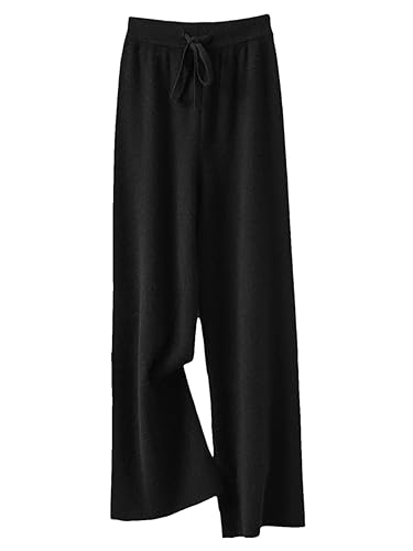 Women's 100% Merino Wool Knit Pants Fall Winter Soft Casual