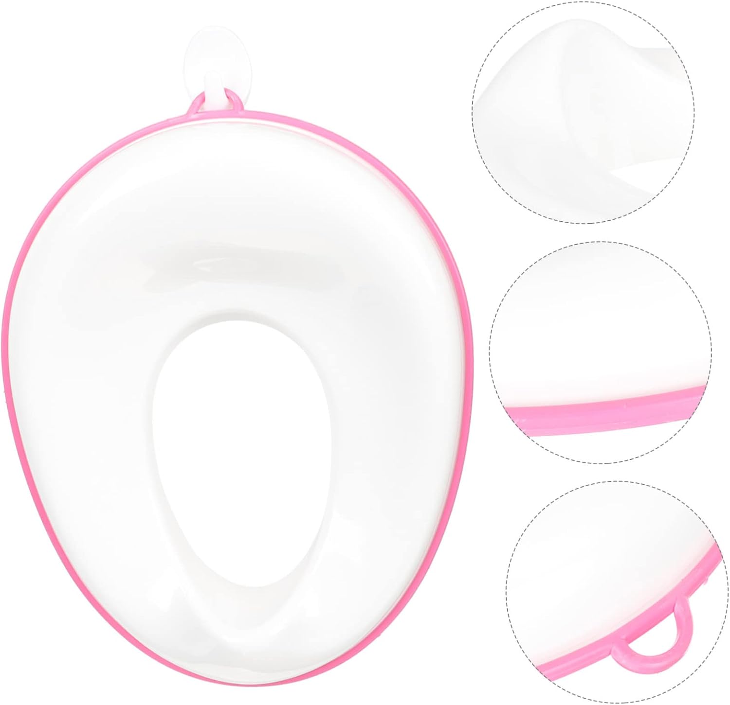 ibasenice Portable Toilet Training Seat for Non Skid Potty Seat Durable and Cute Design for Home Potty Training Fits Standard Toilets