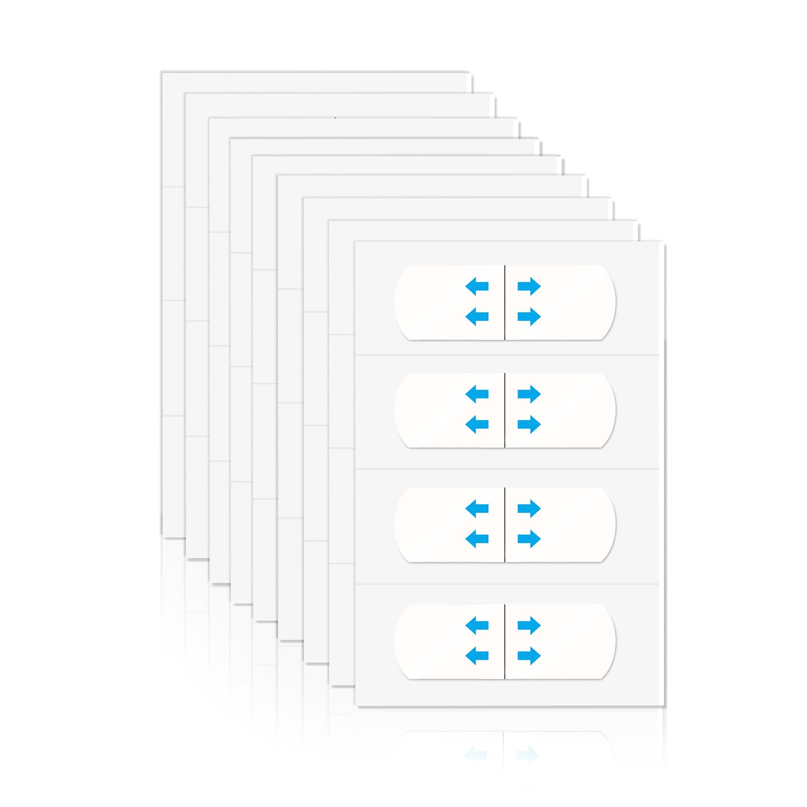 GEUUFEA 36 PCS V-Shaped Invisible Tape, Stretchable Face Lift Tape, Lightweight Face Lifting Stickers for Sagging Skin, Double Chin, Jaw Lines