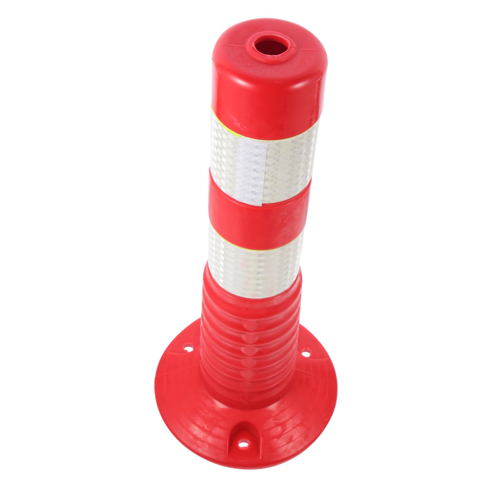 HOMOCONO Crash Column Stanchion Post Safety Warning Column Traffic Cones Reflective Anti-Collision Warning Pile Traffic Post Safety Yellow Paint Road Barrier Traffic Safety Barrier Plastic