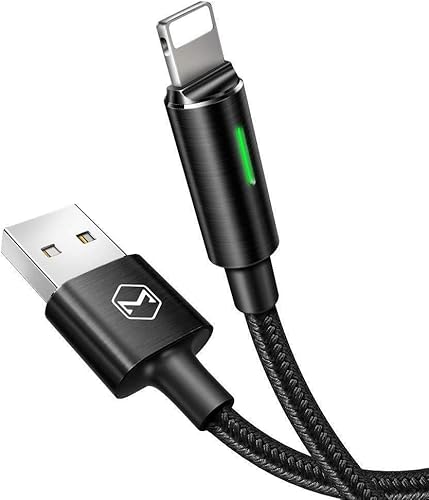 Apagadoencendido Smart LED Desconexión automática y recarga automática Nylon trenzado sincronización carga datos USB 6FT1.8M cable compatible nueva