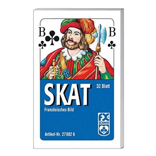 Ravensburger Spelkort 27002 – klassiskt skridskospel, fransk bild, 32 kort i den vikbara lådan
