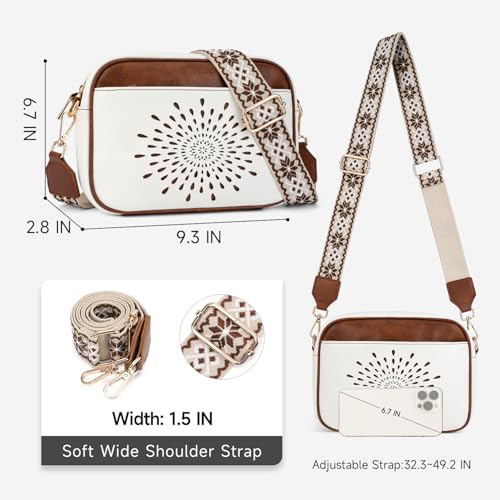 Image of APHISON Crossbody Bags for Women Trendy,Vegan Leather Small Crossbody Purses Shoulder Handbags with Adjustable Strap