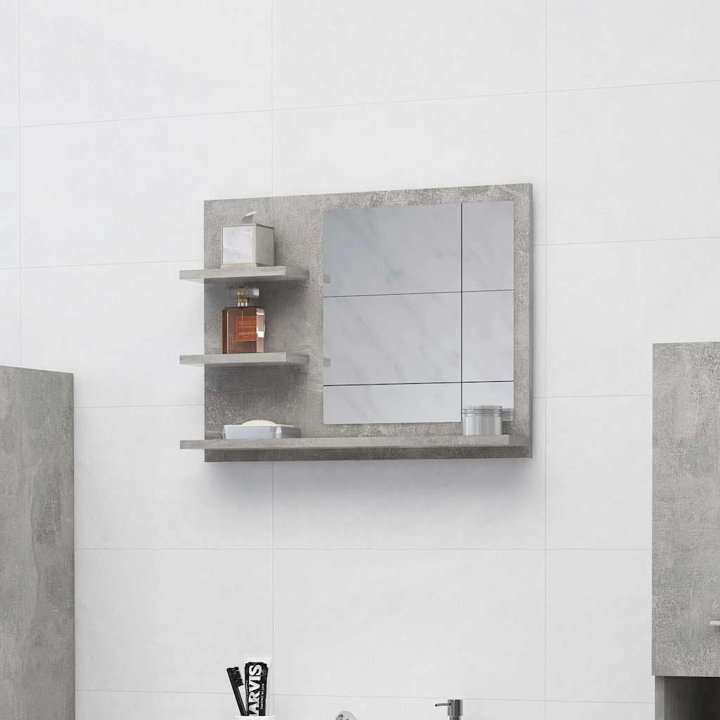 vidaXL Badkamerspiegel 60x10,5x45 cm bewerkt hout sonoma
