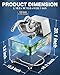 PYY Snow Cone Machine - Commercial Ice Crusher Shaver, Electric Crushed Shaved Snowcone Maker, All-Copper Motor 440LBS/H 1400RPM, Stainless Steel Full Body, Dual Blades, Acrylic Box and Drain Pipe