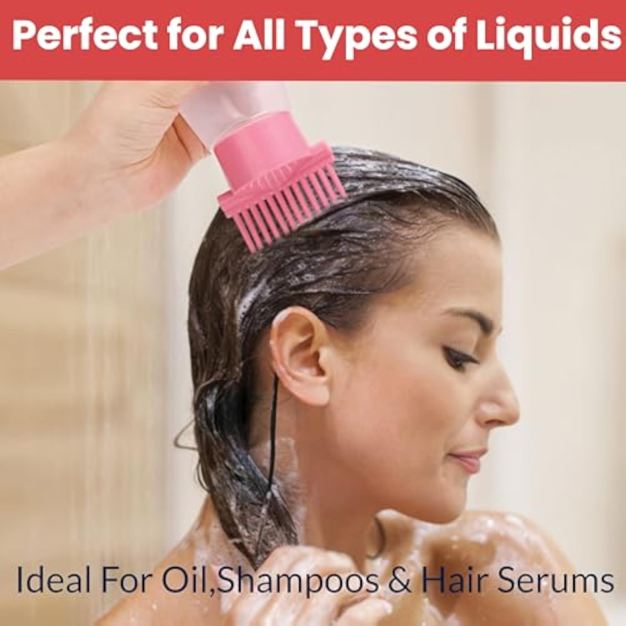 Hair & Serum Applicator Comb Bottle for Scalp Massaging