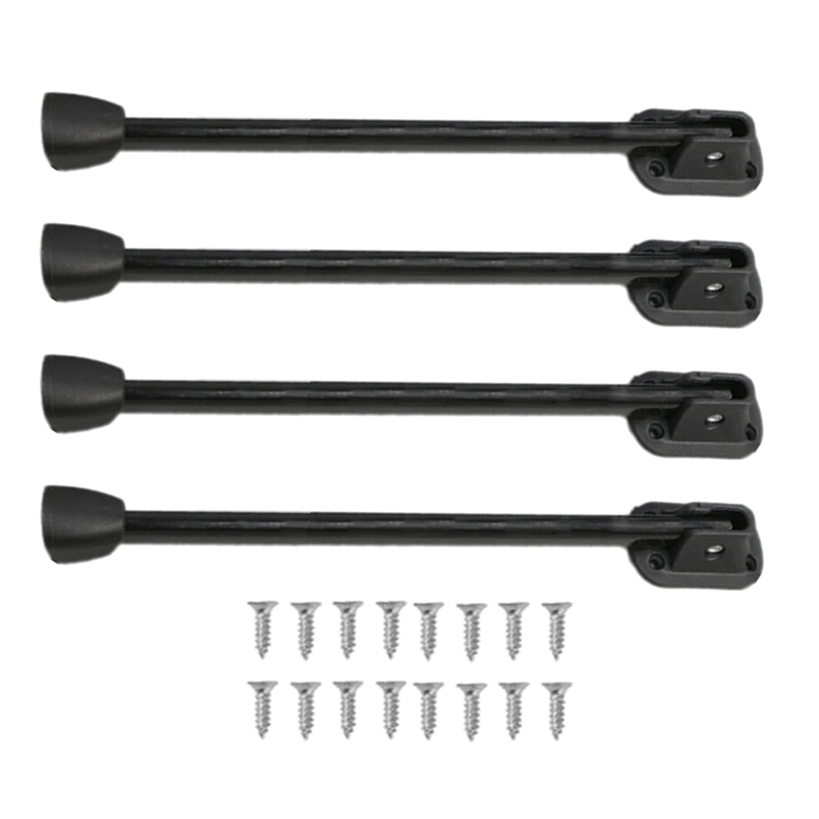 Buxuaaaa Multipurpose Folding Table Legs Brace Bracket Attachments, Horseshoe Styles, Pack of 4 with Installation Screws Extended Horseshoe Bracket
