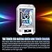 Thermaltake Tower 250 Snow Mini-ITX Mini Tower; 2x120mm CT Fans Included; 360mm Radiator Support; 360mm GPU Clearance; Dual Chamber; CA-1Z9-00S6WN-00