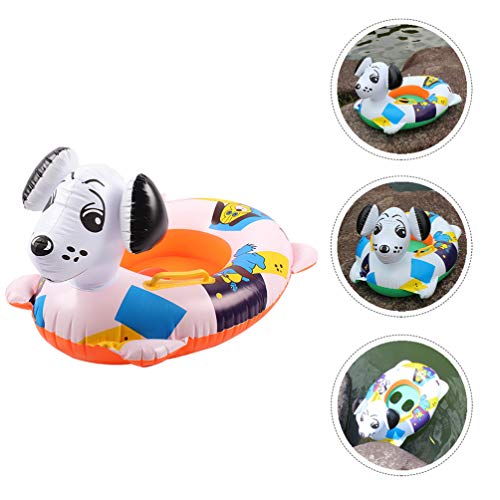 ABOOFAN Anel Inflável de Flutuação para Bebês Em Forma de Cachorro Com Assento Flutuador para Bebês