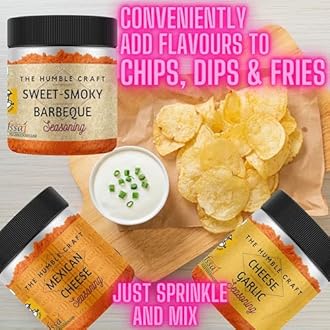 The Humble Craft Sweet Smoky Barbeque BBQ Seasoning – Popcorn Seasoning Powder, BBQ Rub, Chicken - Smoked & Paprika Flavour - 250gms