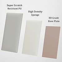 Vista 8 de WIGING Almohadilla de pared 3D anticolisión para niños, autoadhesivo, impermeable, suave, panel de pared para dormitorio, sala de estar, TV