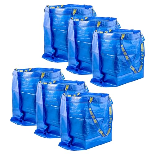 Bolsas FRAKTA azul mediano de 36 litros en pack de 6 unidades para mudanzas