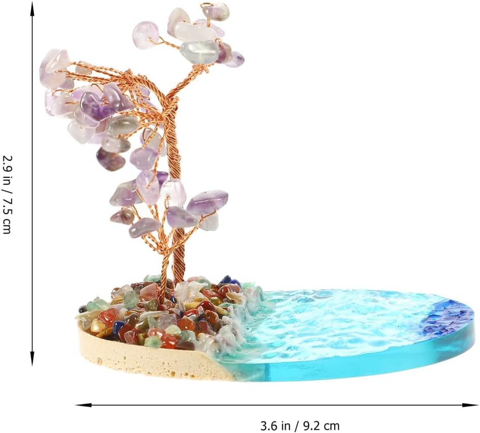 PRETYZOOM 2pcs Garden Ornament Micro Landscape Decor Resin Seaside Decor for DIY